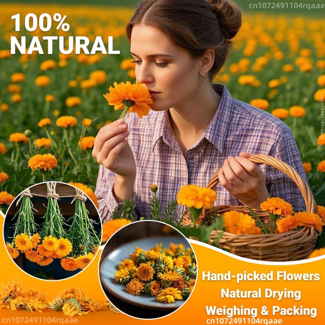 Natural Dried Marigold Flowers - đánh giá và giá Chamomile Tea