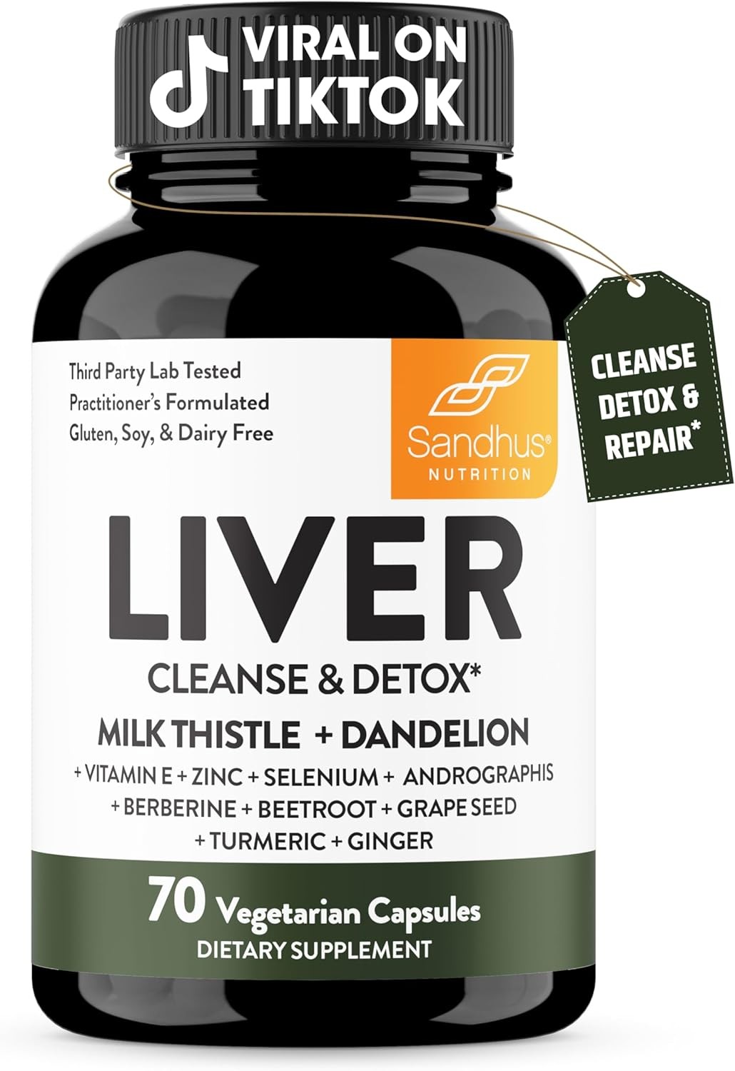 Liver Cleanse Detox & Repair S - đánh giá và giá Herbal Supplement